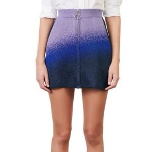Maje metallic mini skirt